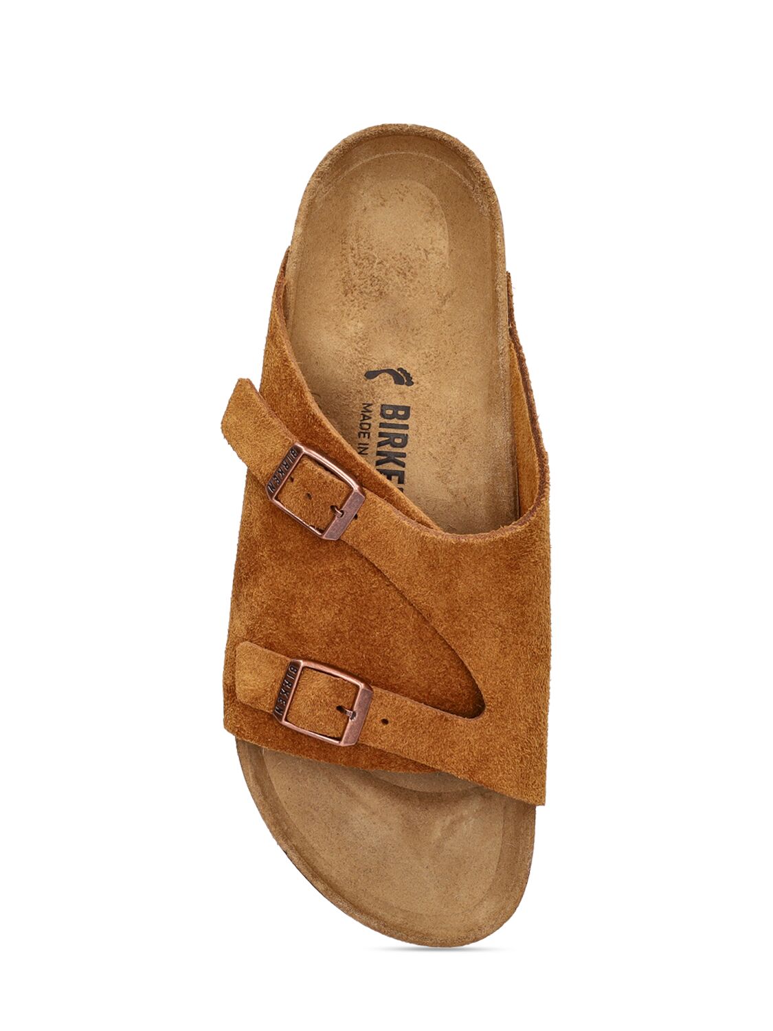 Shop Birkenstock Zurich Suede Sandals In Brown