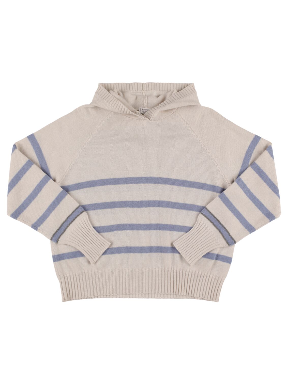 Striped Cashmere Knit Hoodie – KIDS-GIRLS > CLOTHING > KNITWEAR