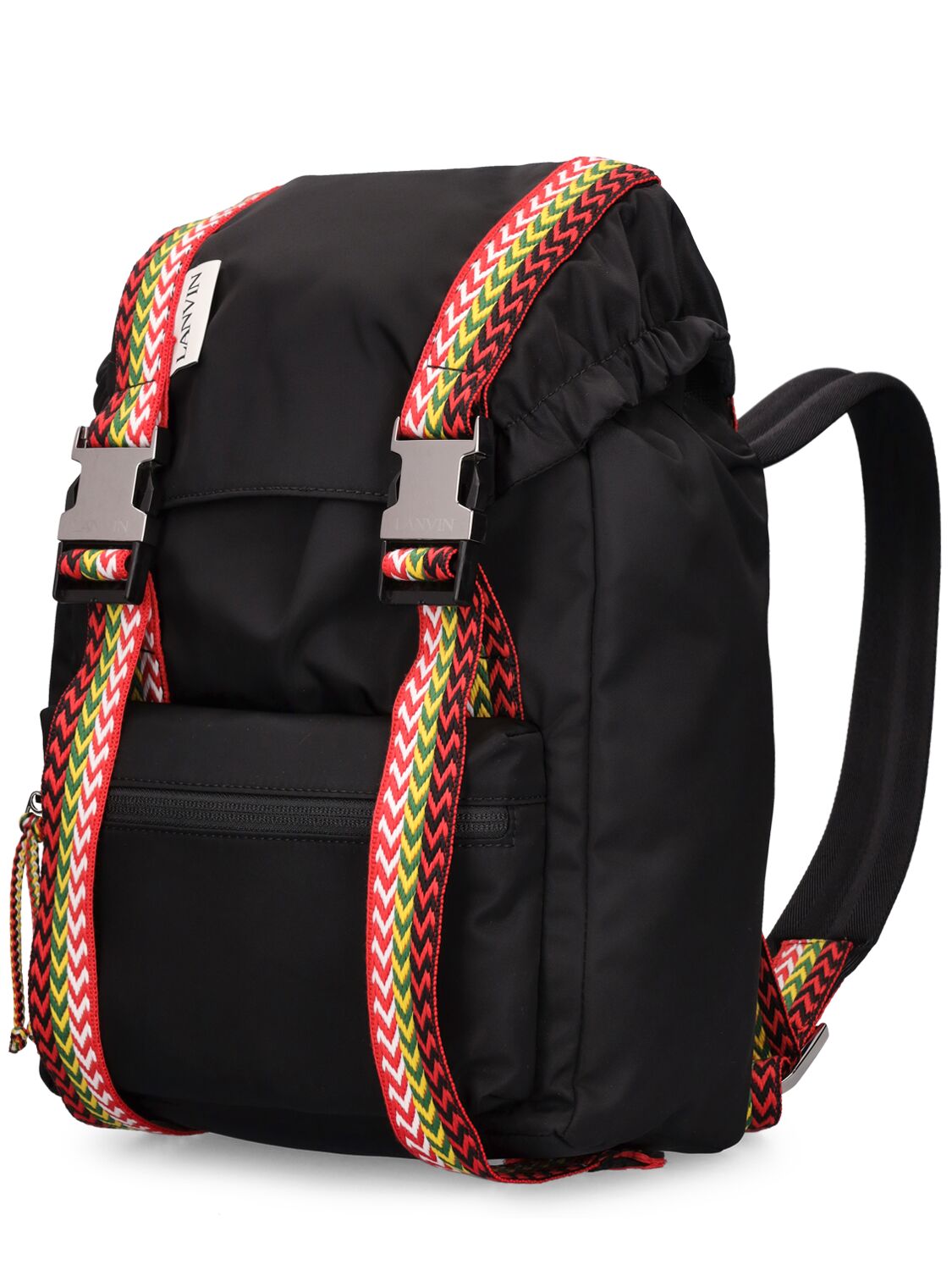 Shop Lanvin Curb Nano Nylon Backpack In Black