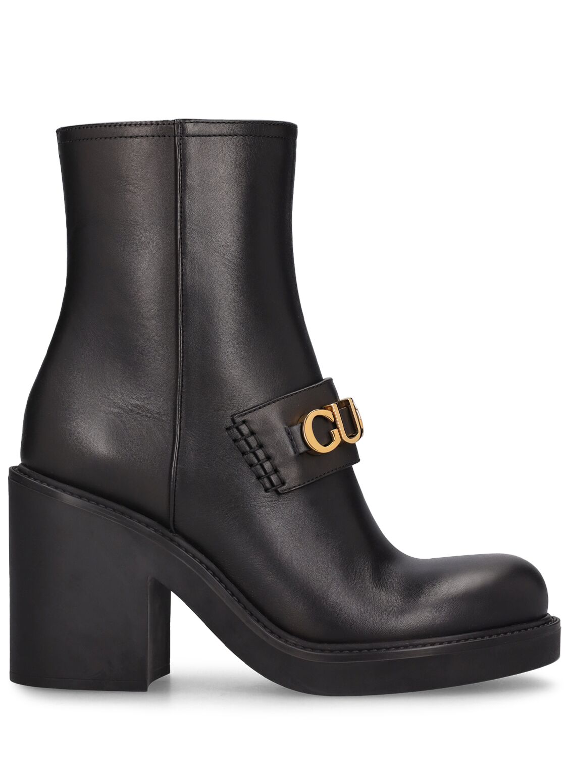 GUCCI 90MM CARA LEATHER BOOTS
