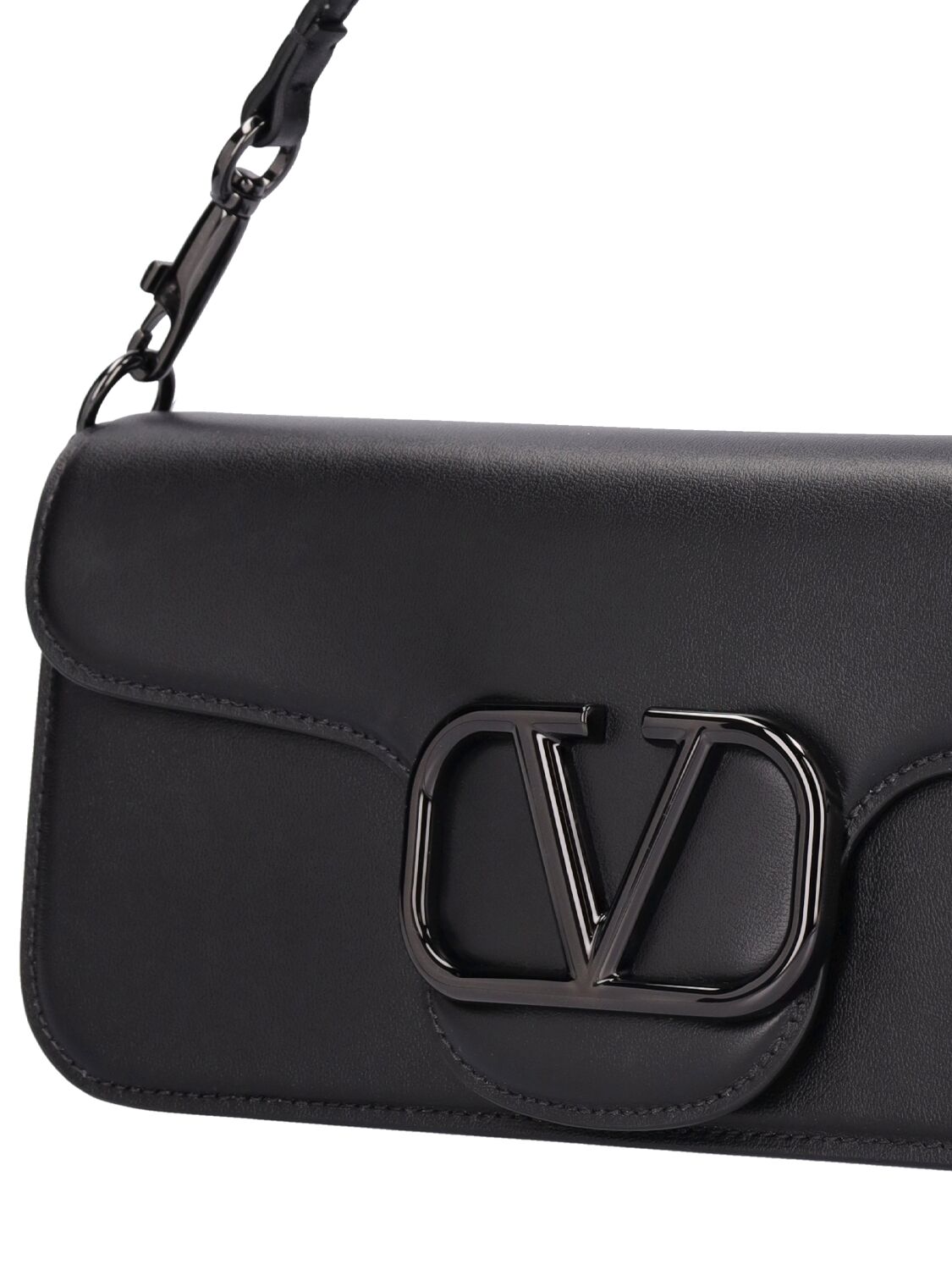 Shop Valentino Loco' Leather Shoulder Bag In 0no