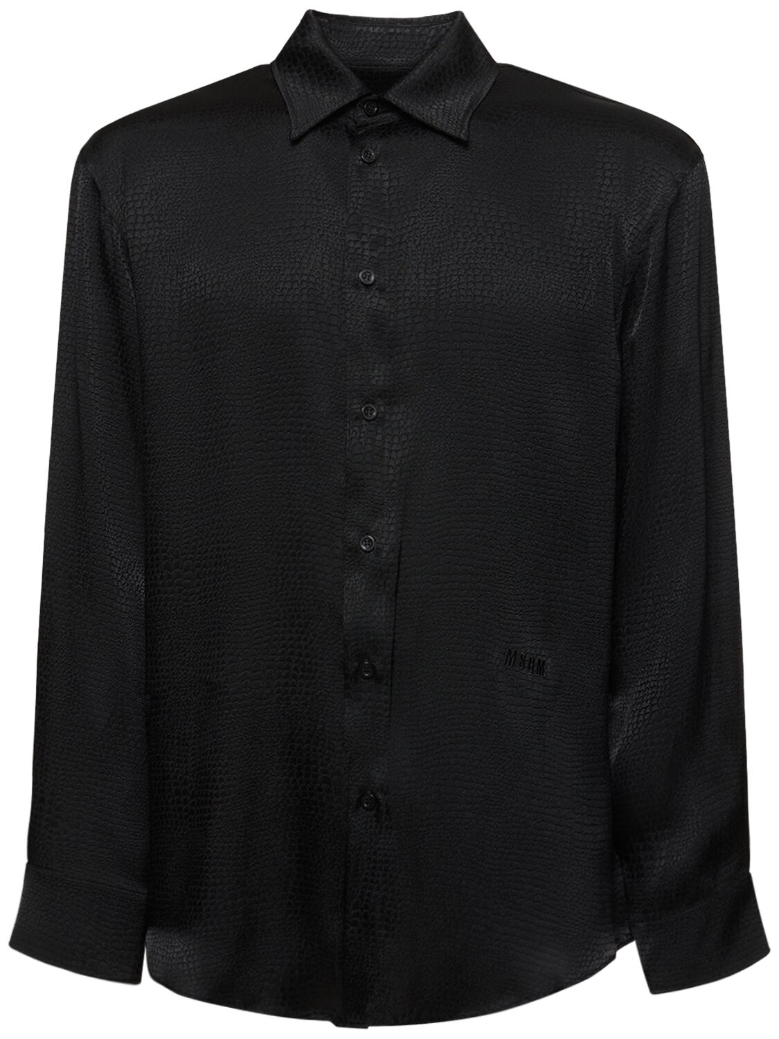 Silk Blend Satin Shirt – MEN > CLOTHING > SHIRTS
