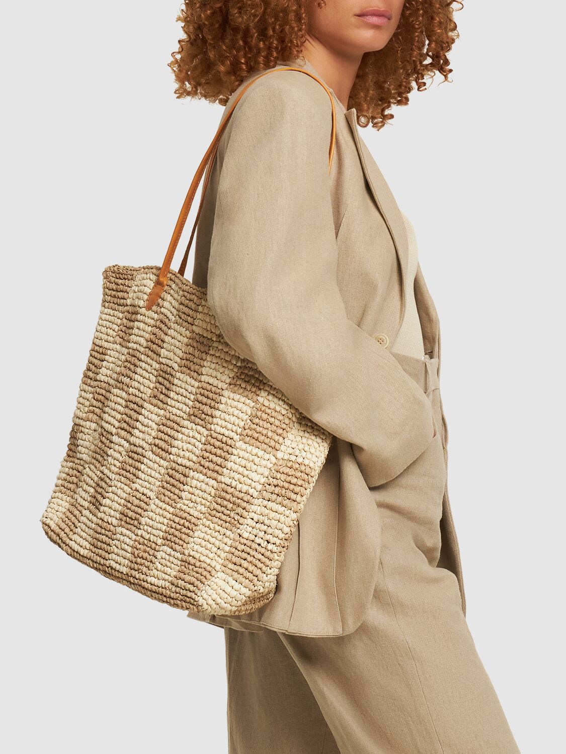 Françoise Raffia Tote Bag