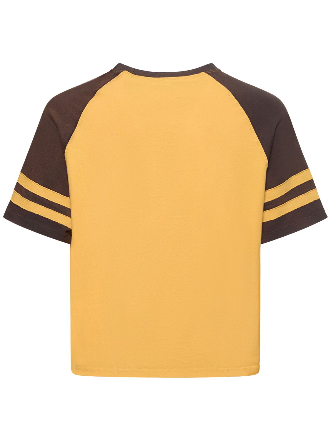 Shop Rhude Action Raglan T-shirt In Yellow,black
