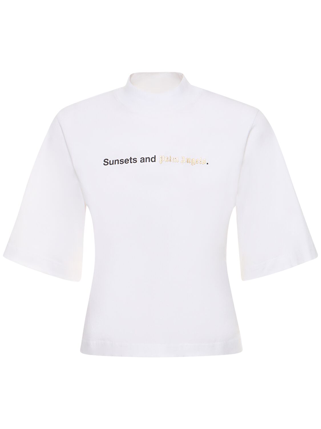Sunset Cotton Jersey T-shirt – WOMEN > CLOTHING > T-SHIRTS
