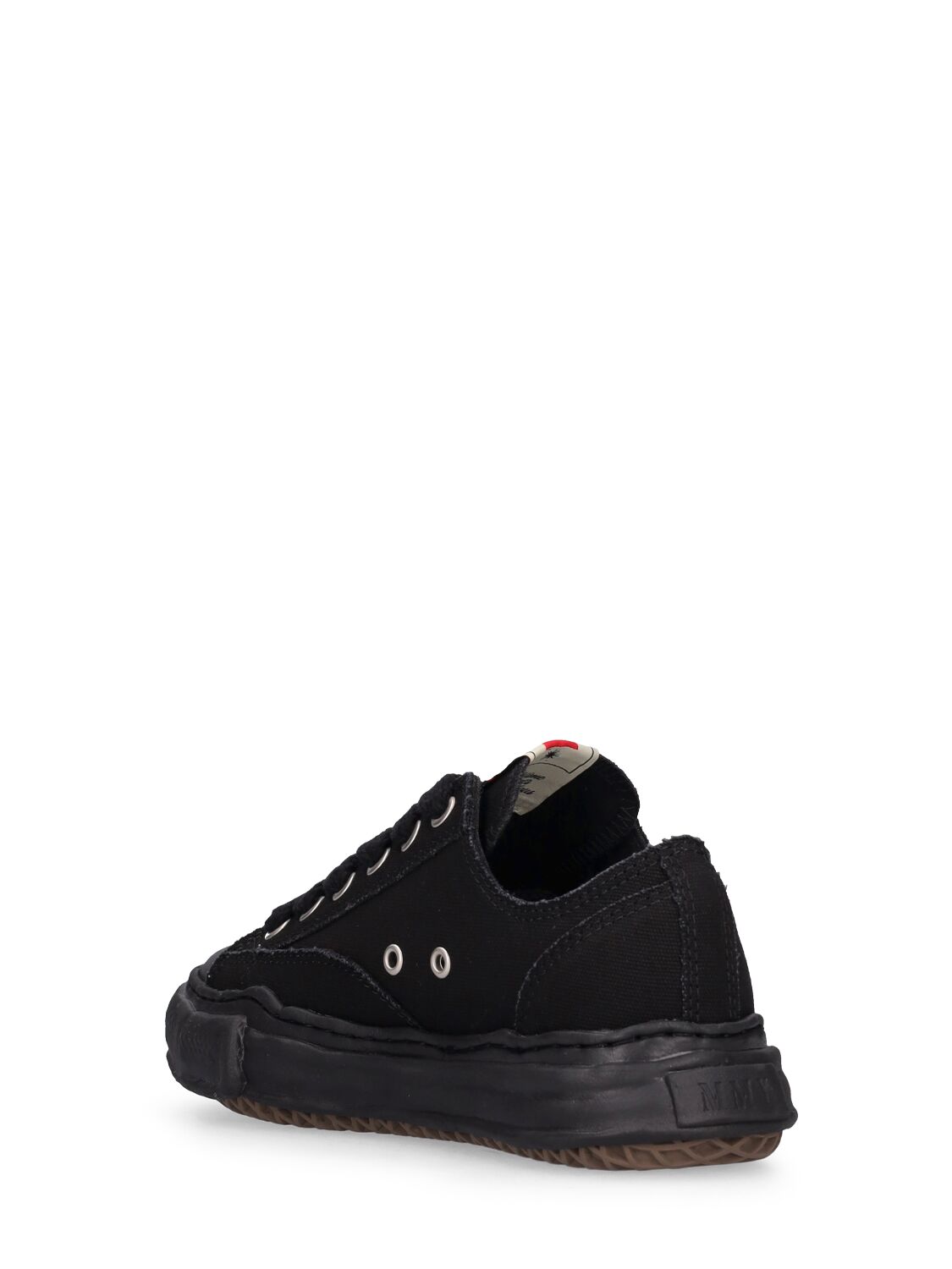 Shop Miharayasuhiro Peterson Og Sole Canvas Low Sneakers In Black