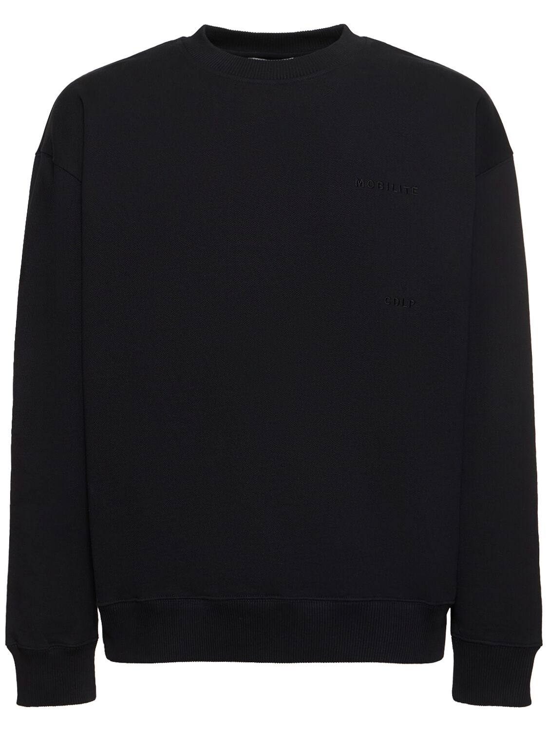 Cdlp Cotton Terry Crewneck Sweatshirt In Black