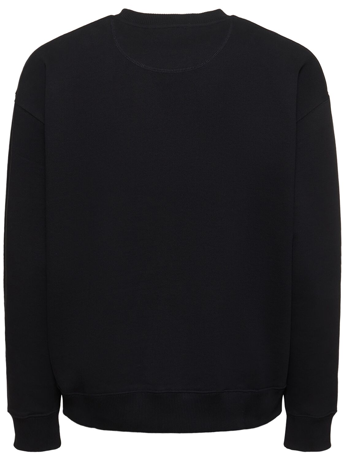 Shop Cdlp Cotton Terry Crewneck Sweatshirt In Black