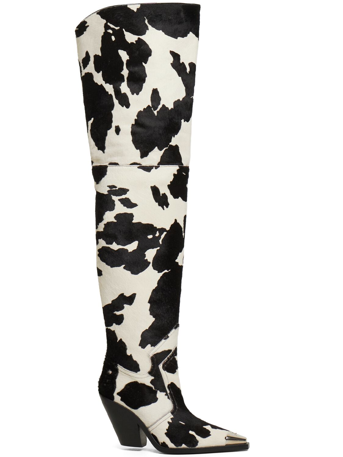 Printed Ponyskin Over-the-knee Boots – WOMEN > SHOES > BOOTS