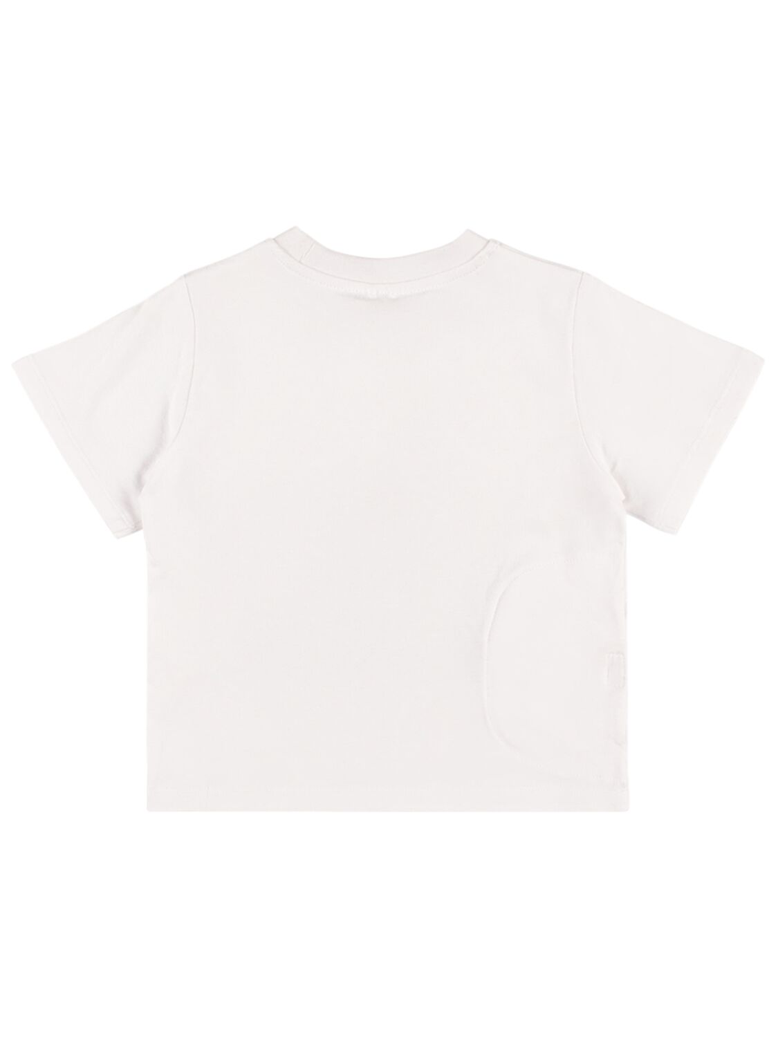 Shop Stella Mccartney Organic Cotton T-shirt W/ Appliqués In White