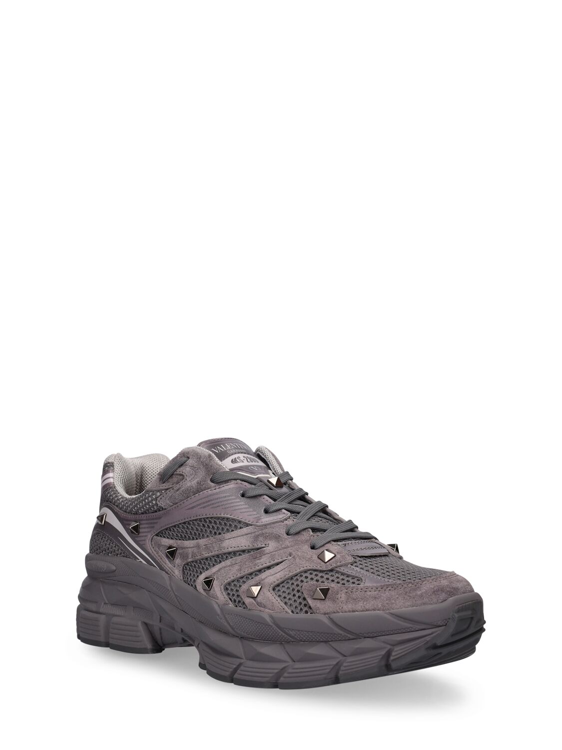 Shop Valentino Ms 2960 Low Top Sneakers In Grey