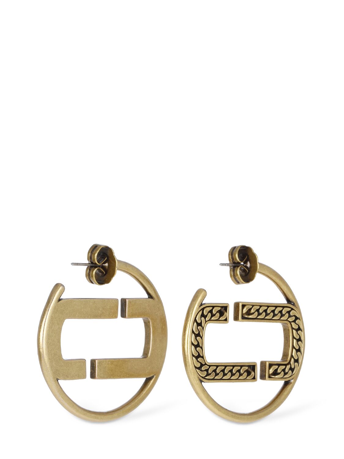 Shop Marc Jacobs St. Marc Hoop Earrings In Gold