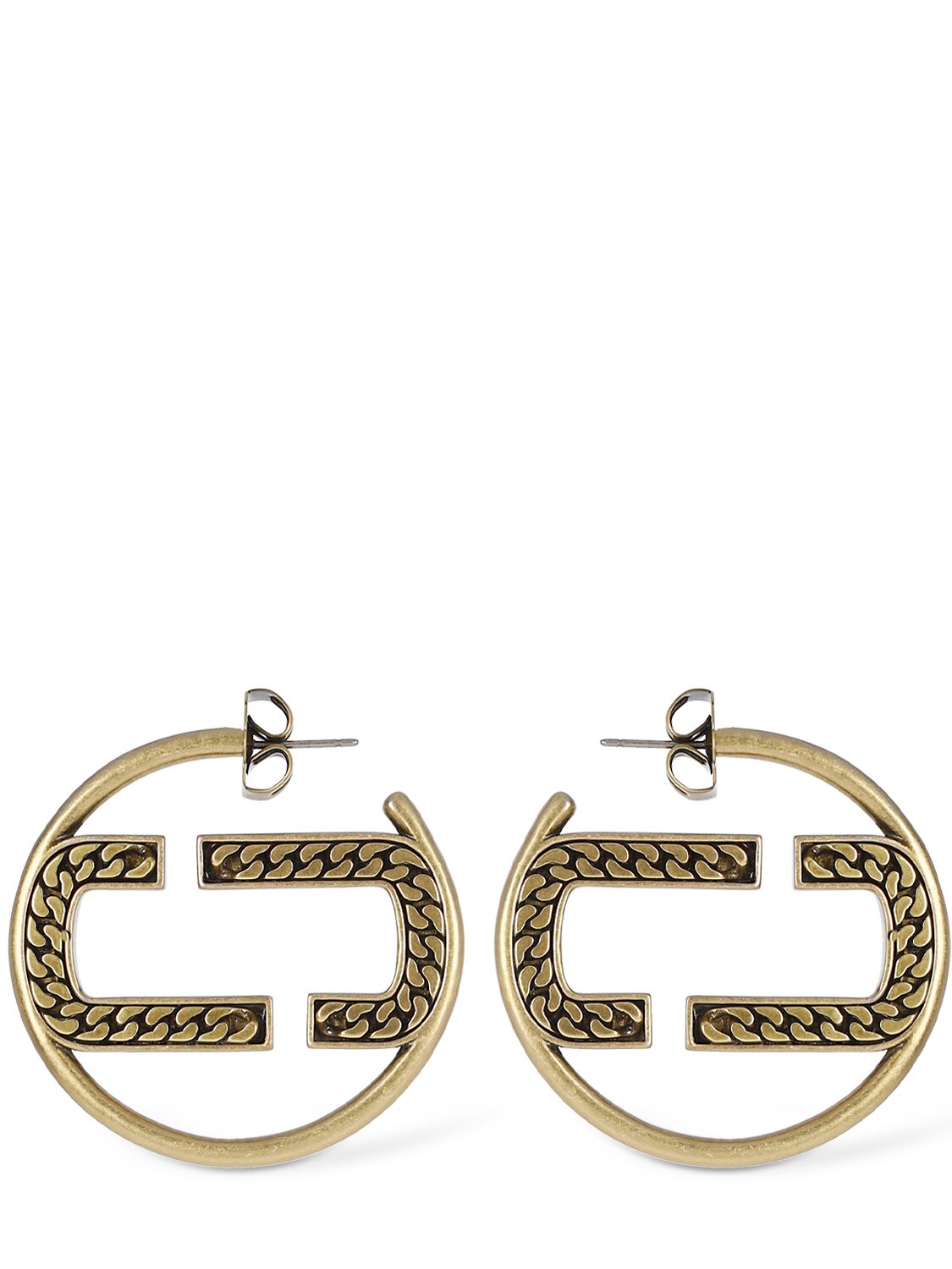 Marc Jacobs St. Marc Hoop-design Earrings In Gold