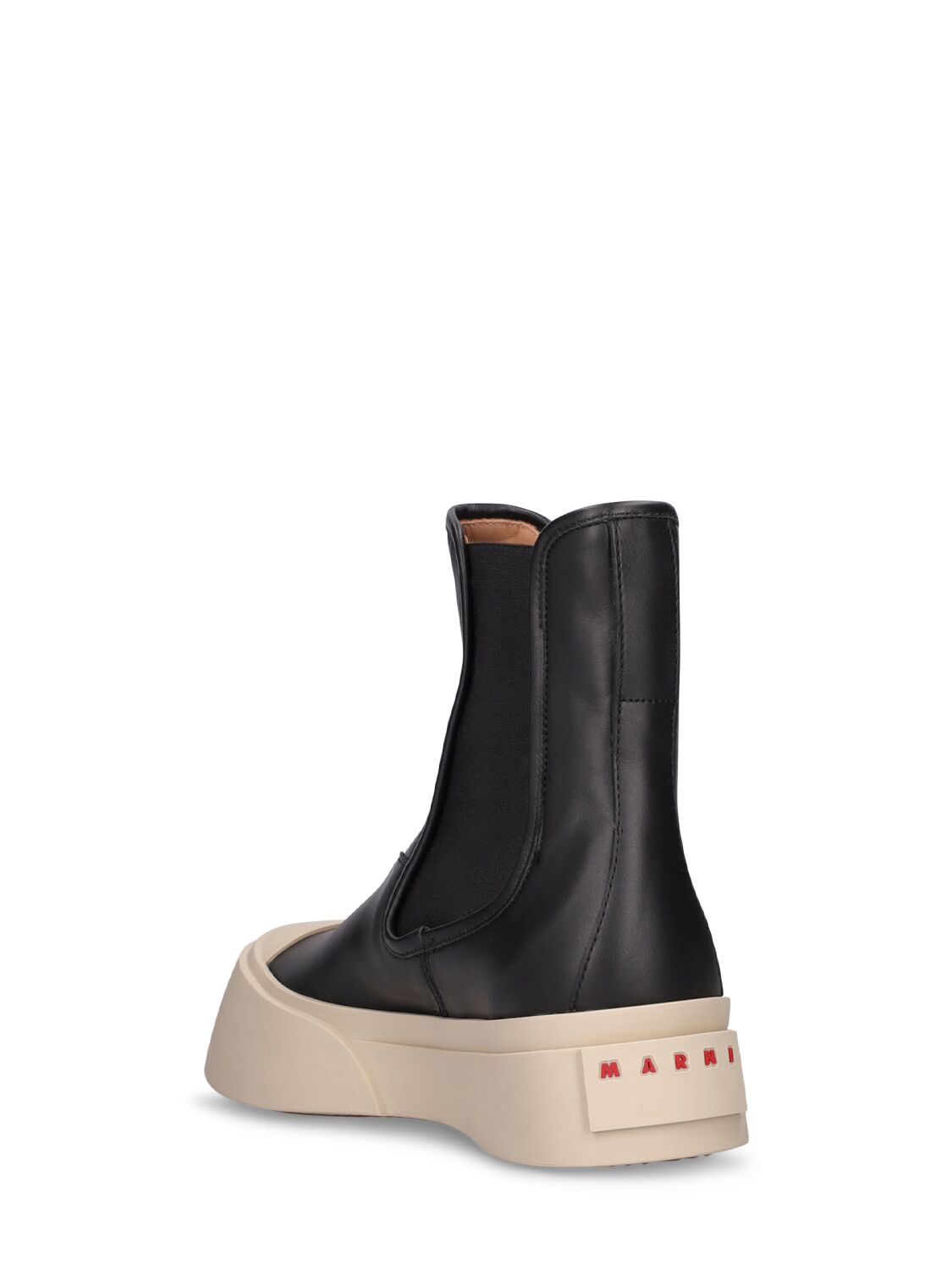 Shop Marni 20mm Pablo Leather Chelsea Boots In Black