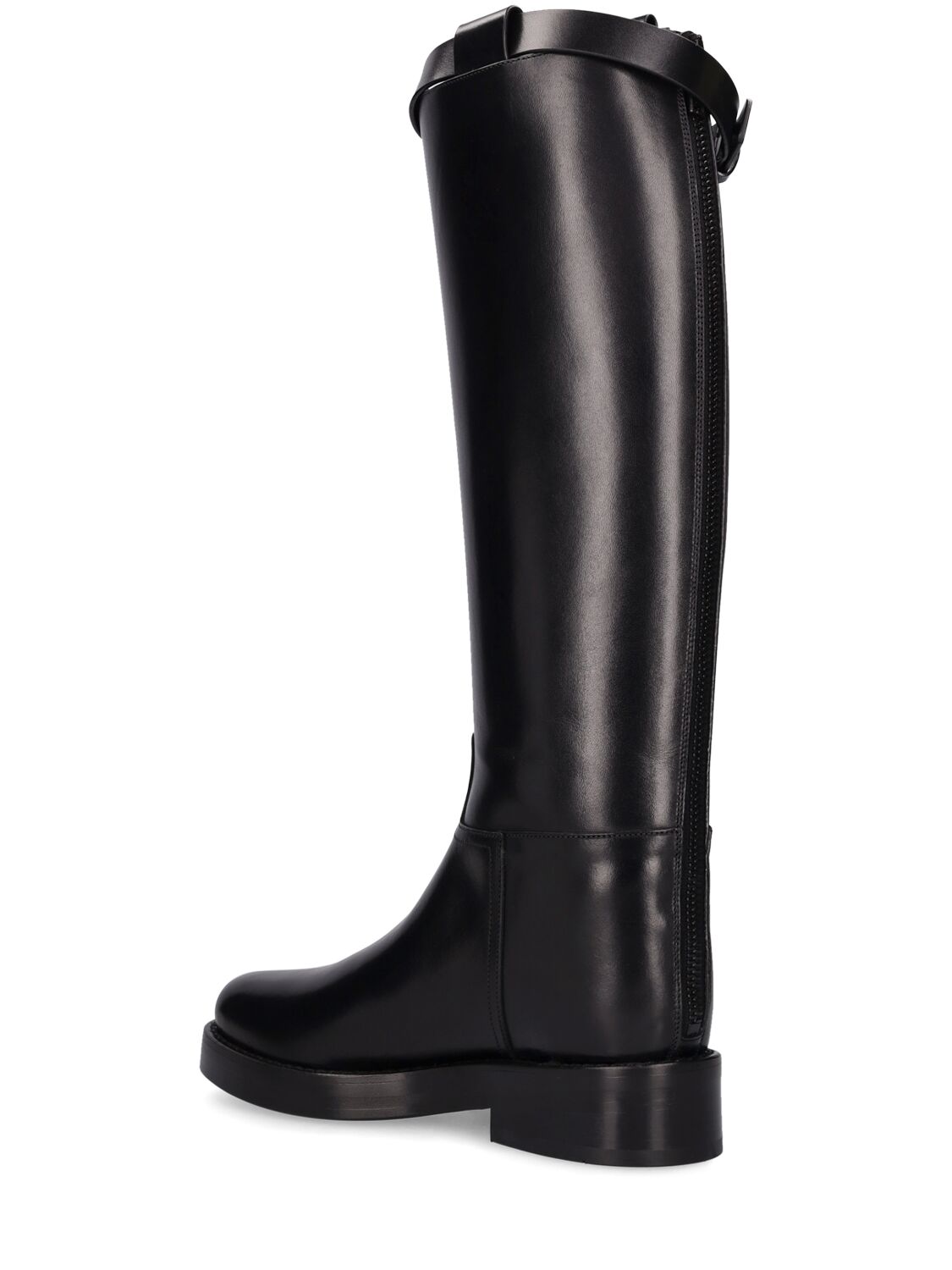 Shop Ann Demeulemeester 40mm Dallas Leather Tall  Boots In Black