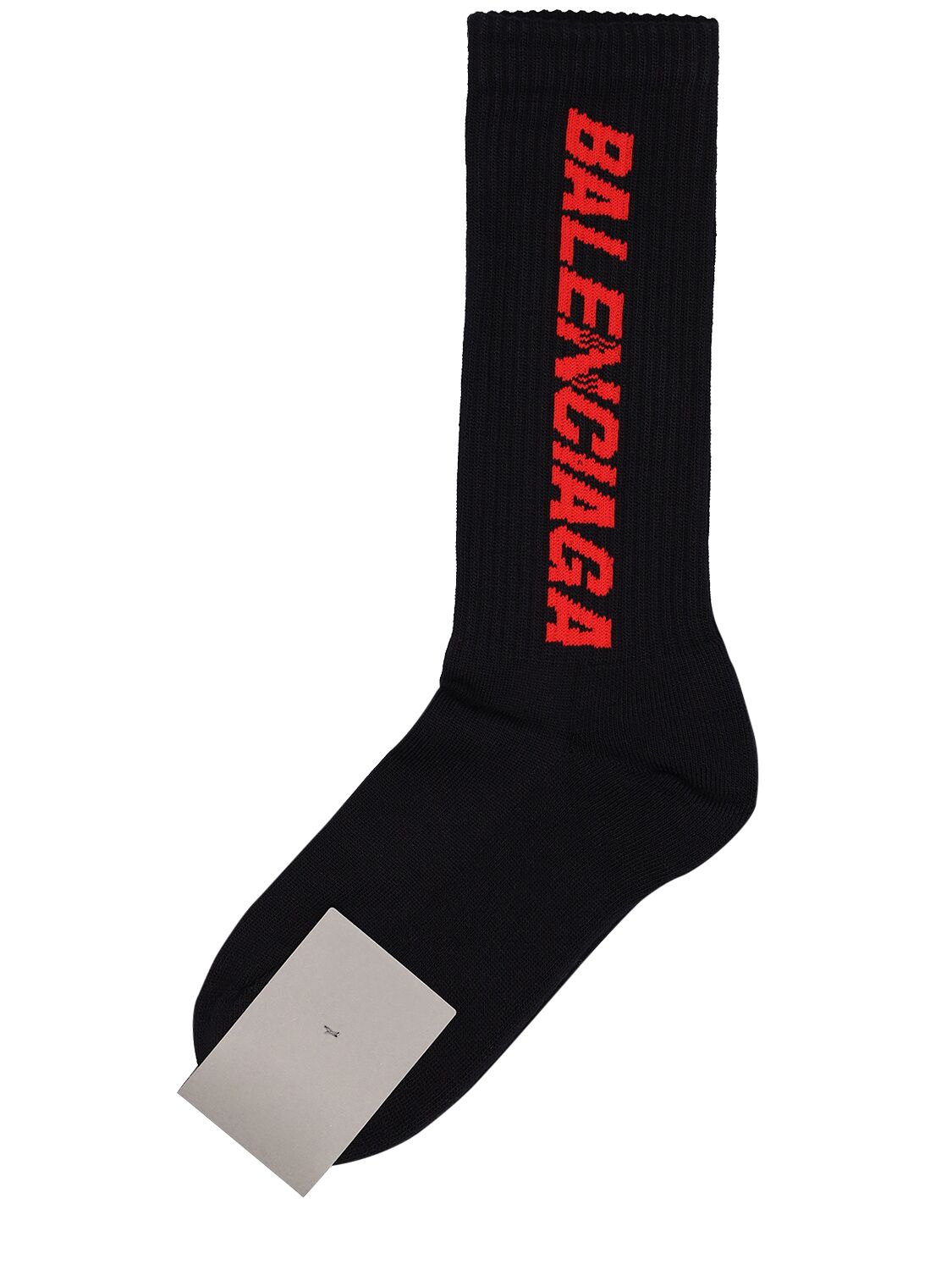 Shop Balenciaga Cotton Blend Socks In Black,red