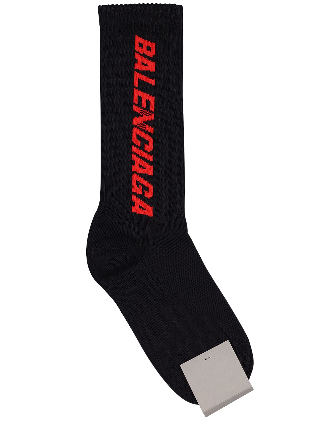 Shop Balenciaga Cotton Blend Socks In Black,red