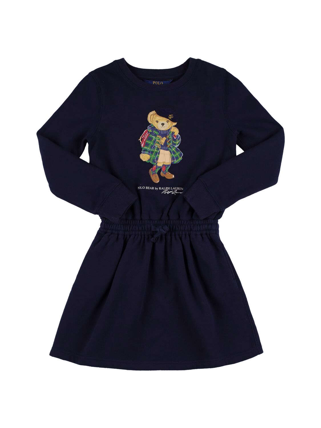 Ralph Lauren Babies' Bear Print Cotton Jersey Dress