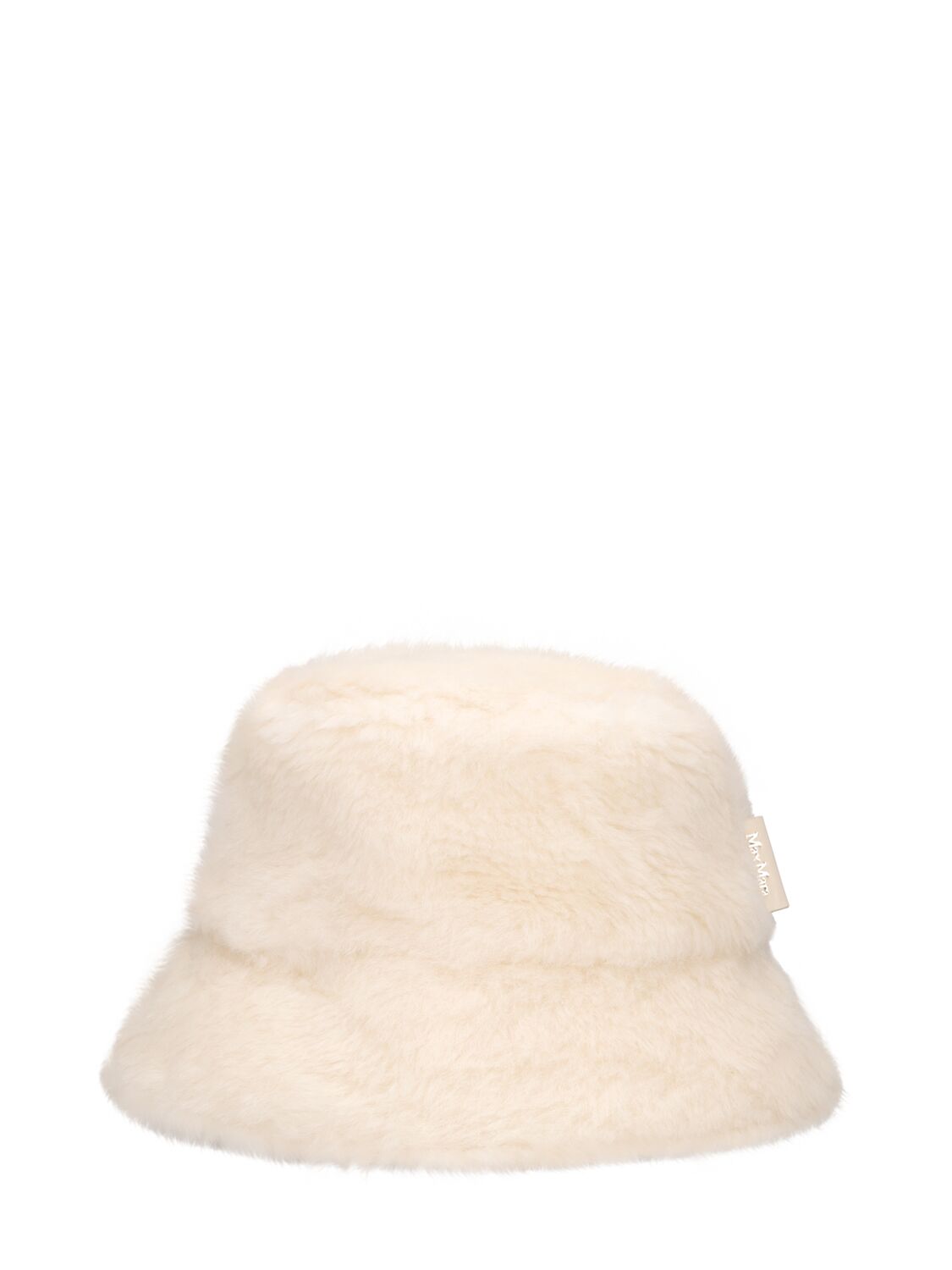 Max Mara Distel Alpaca And Wool Blend Bucket Hat In White