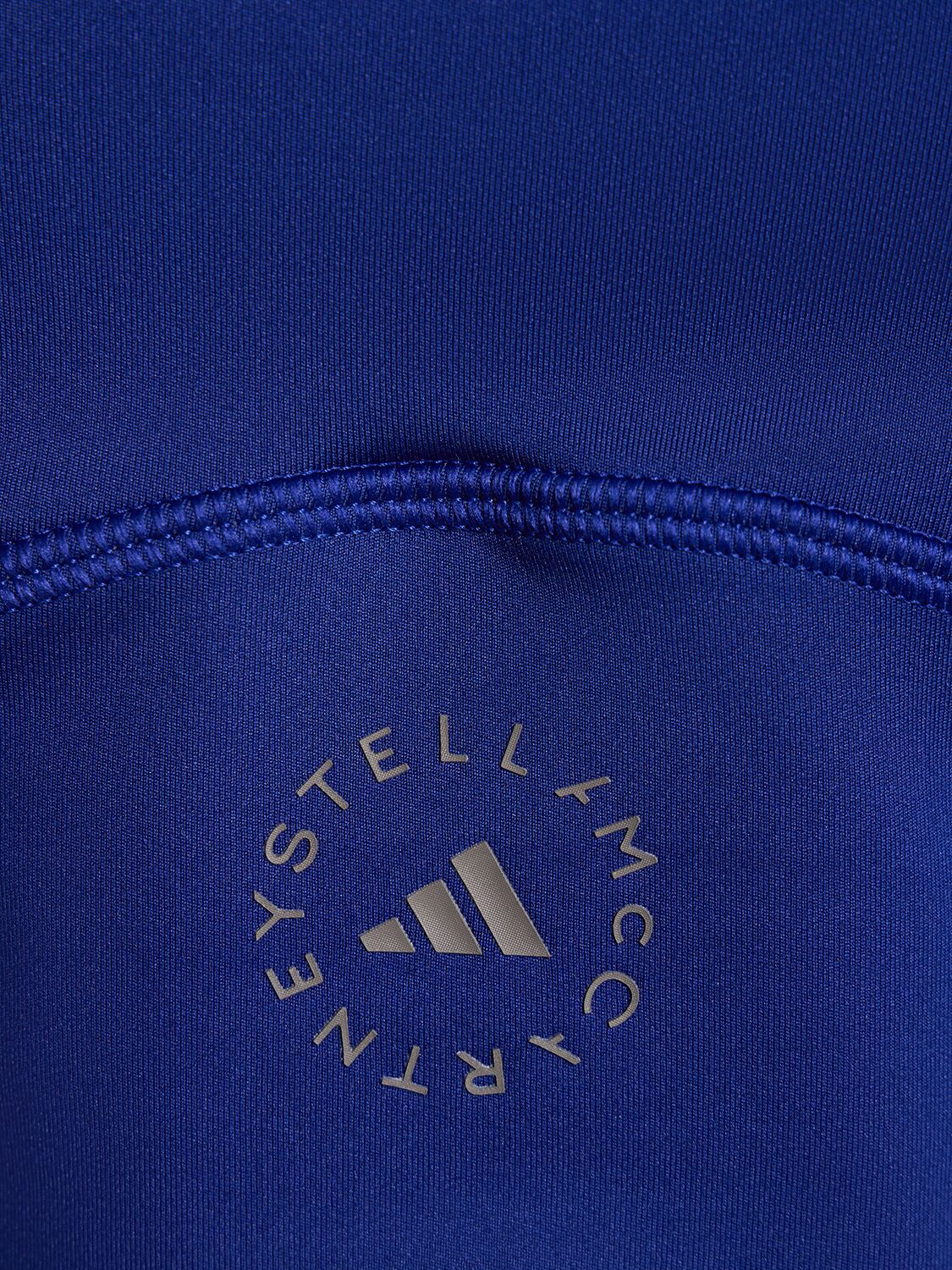 Shop Adidas By Stella Mccartney True Purpose Crop Bra Top In Blue