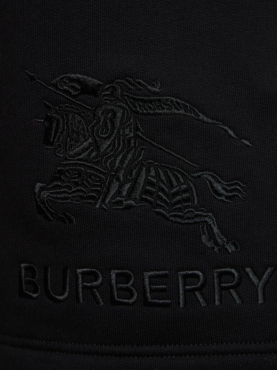 Shop Burberry Taylor Embroidered Logo Jersey Shorts In Black