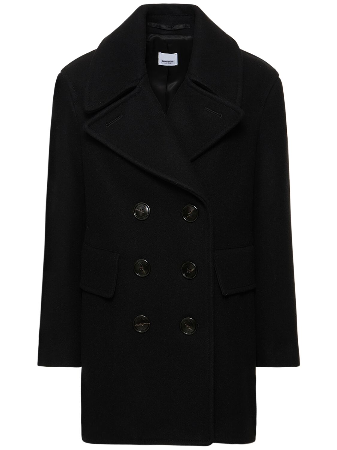 Ashwater Wool Double Breasted Peacoat – WOMEN > CLOTHING > COATS