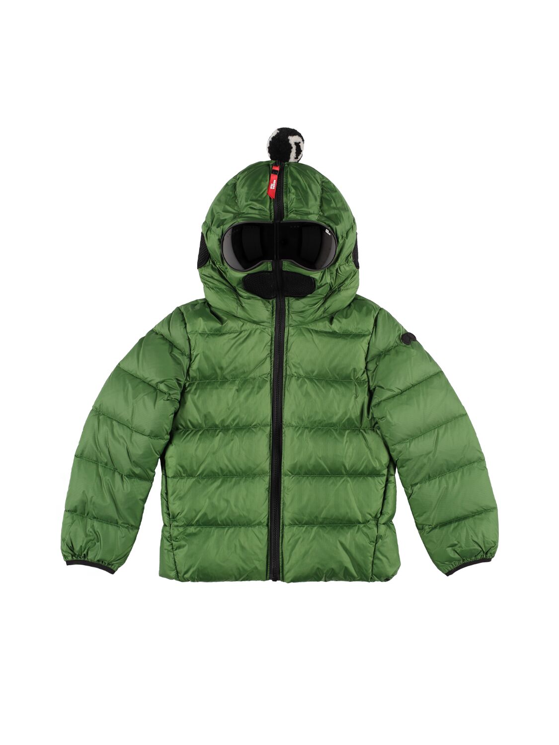 Ai Riders Kids' Water Repellent Nylon Puffer Jacket In Dark Green