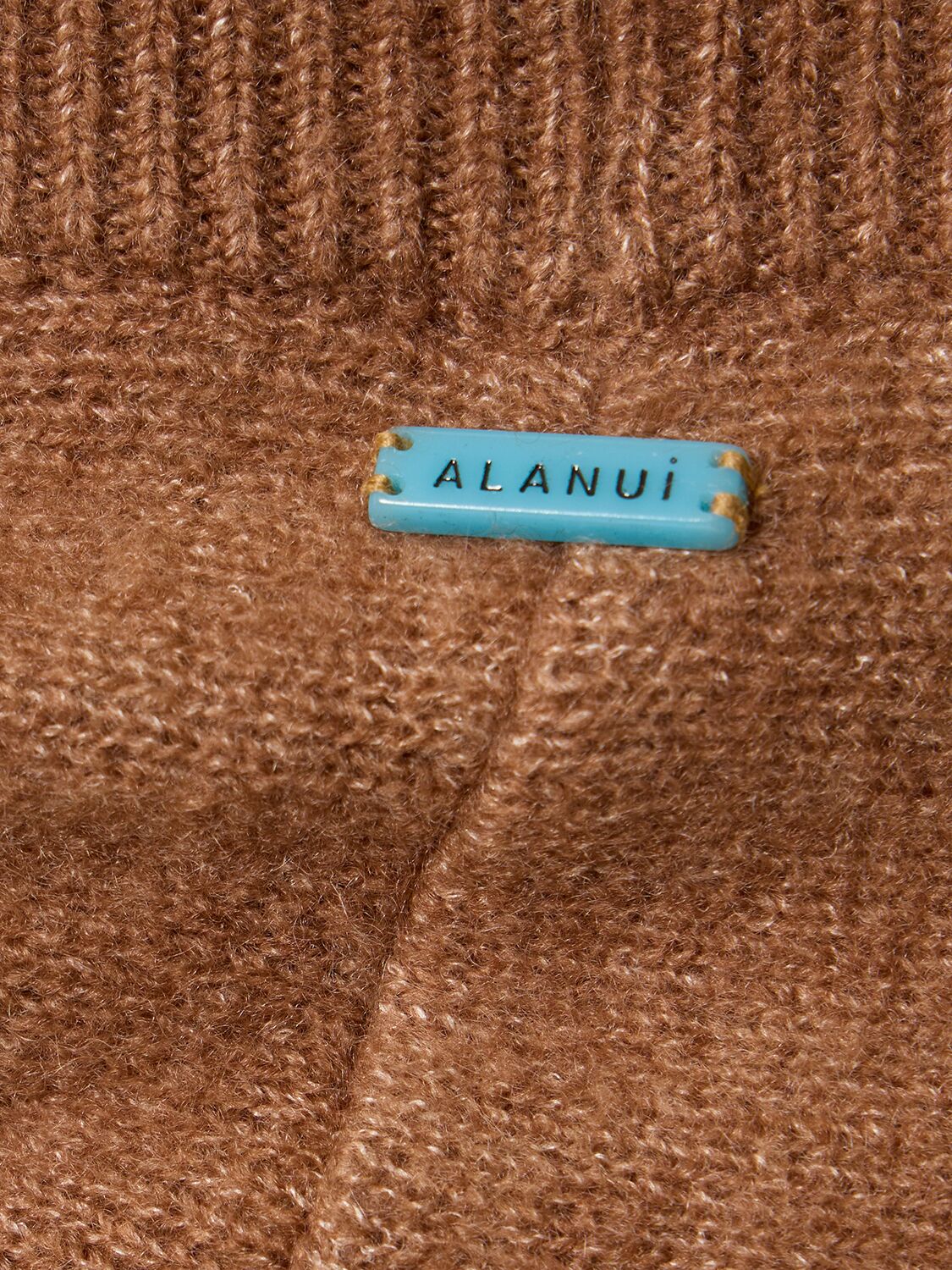 Shop Alanui A Finest Cashmere Blend Pants In Brown