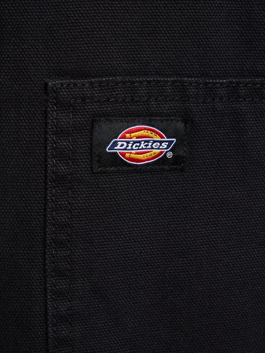 Shop Dickies Duck Cotton Canvas Vest In Black