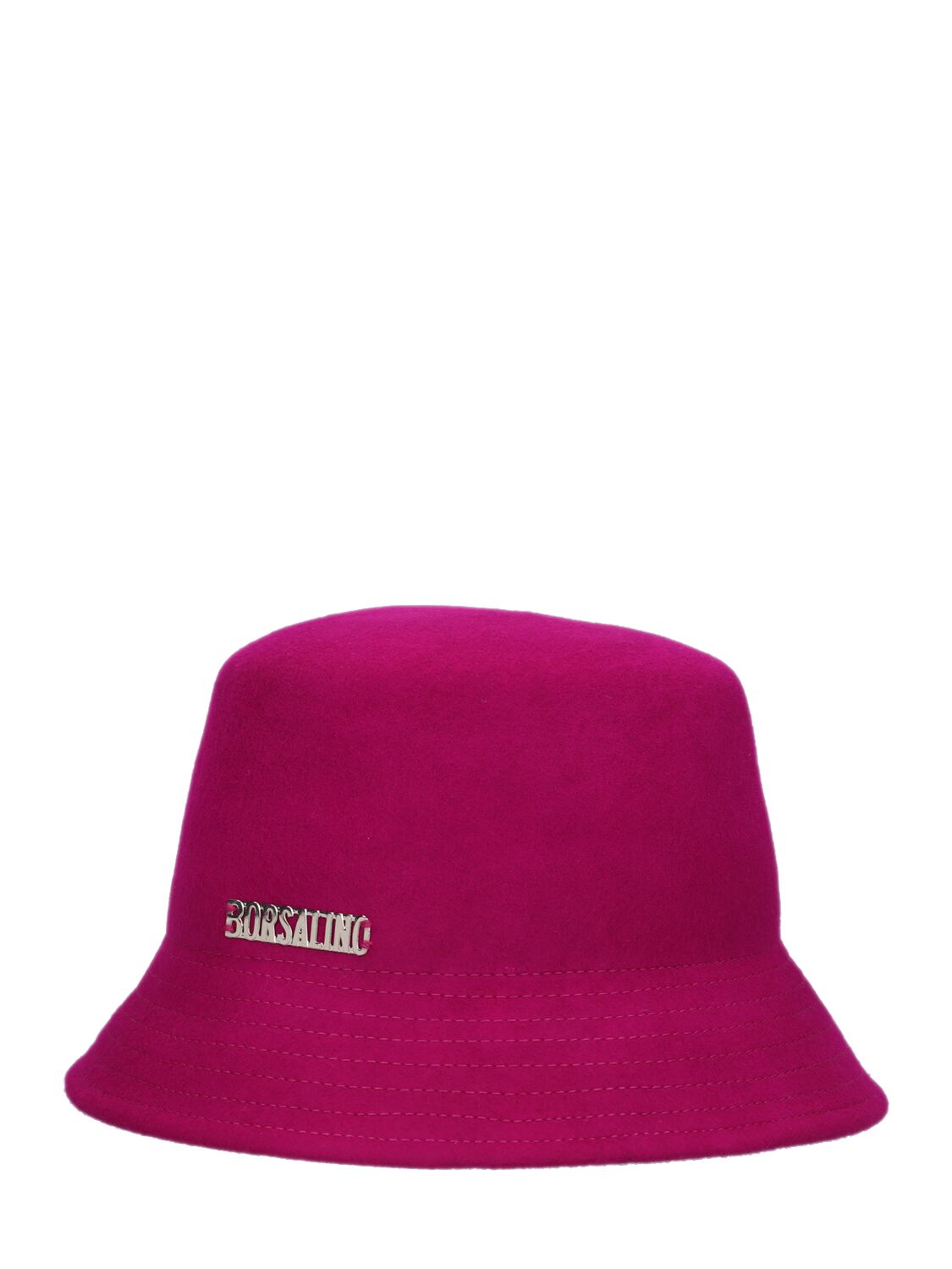 Shop Borsalino 6cm Noa Wool Felt Bucket Hat In Fuchsia
