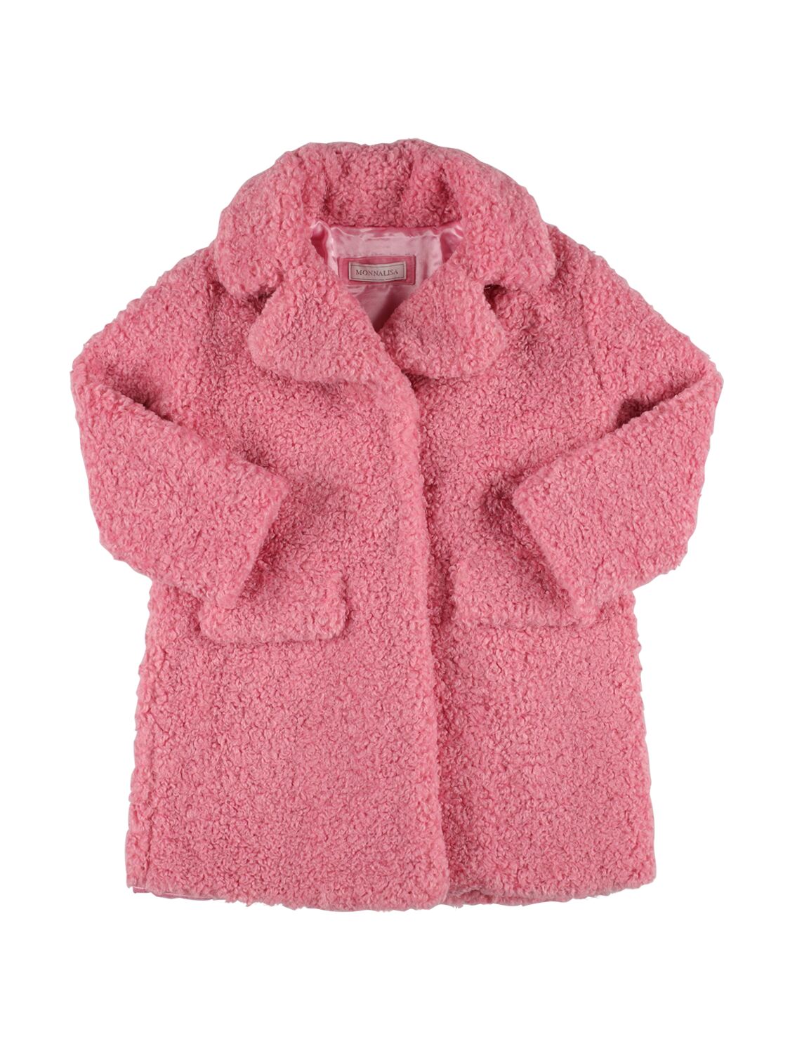 Monnalisa Kids' Teddy Coat In Pink