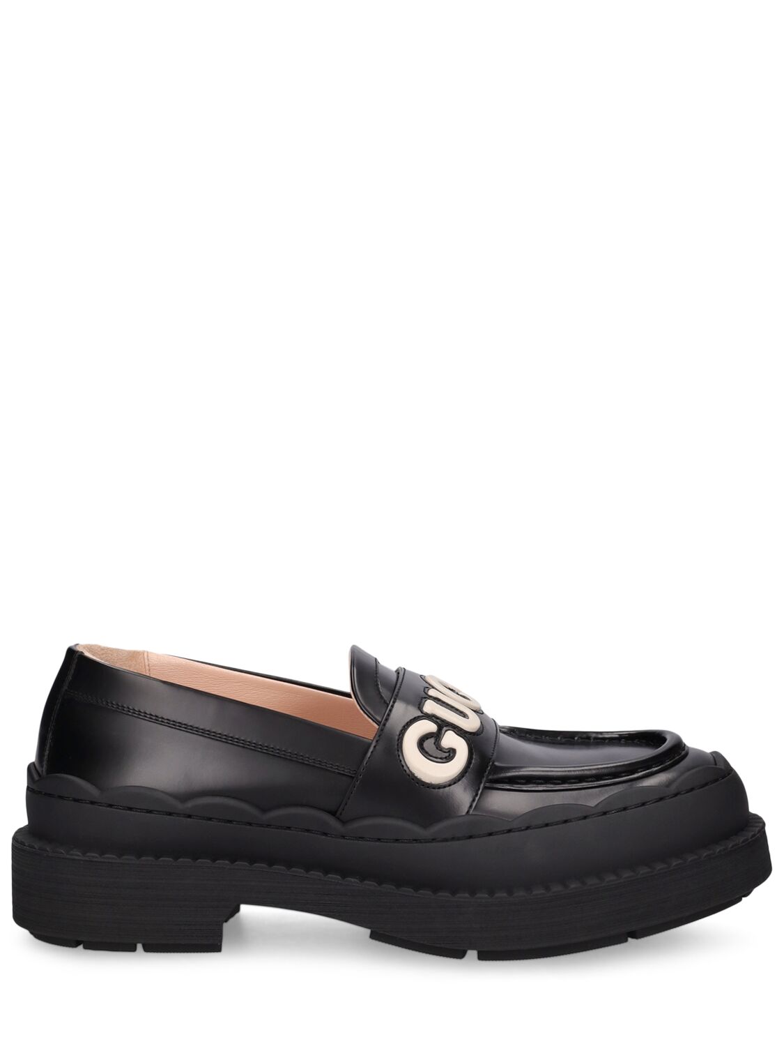 GUCCI 60MM ORNELLA LEATHER LOAFERS