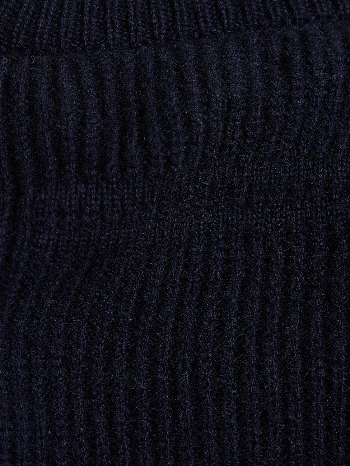 Shop Zegna Knit Crewneck Sweater In Navy