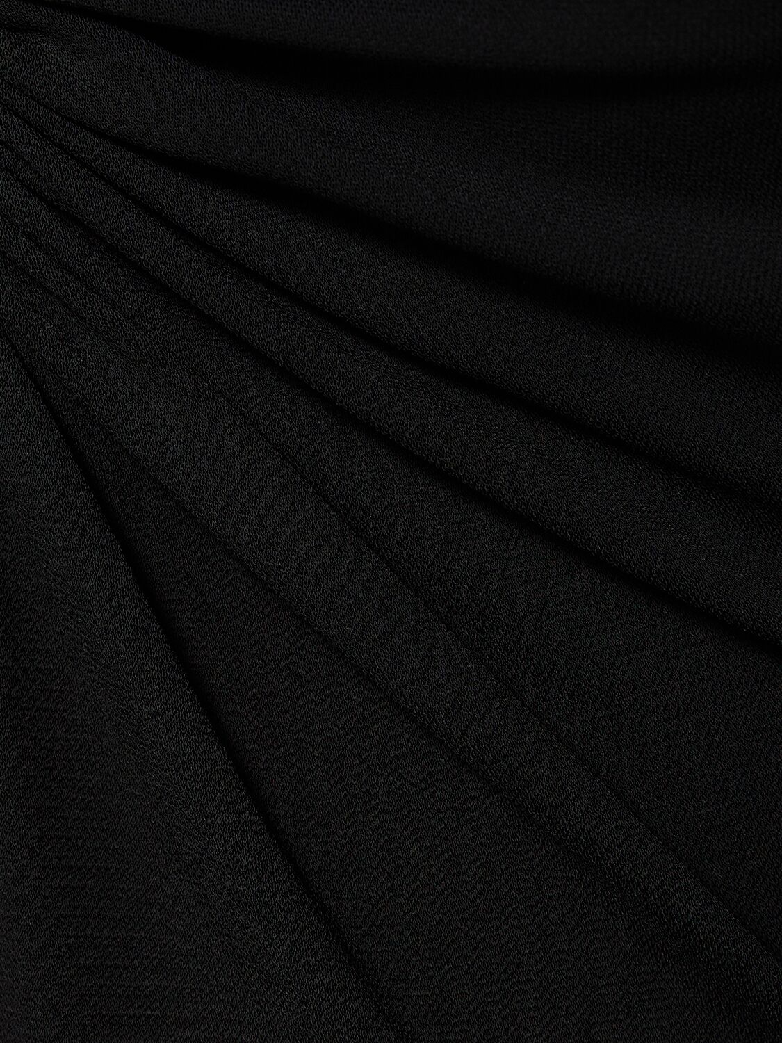 Shop Michael Kors Stretch Viscose Jersey Bodysuit In Black
