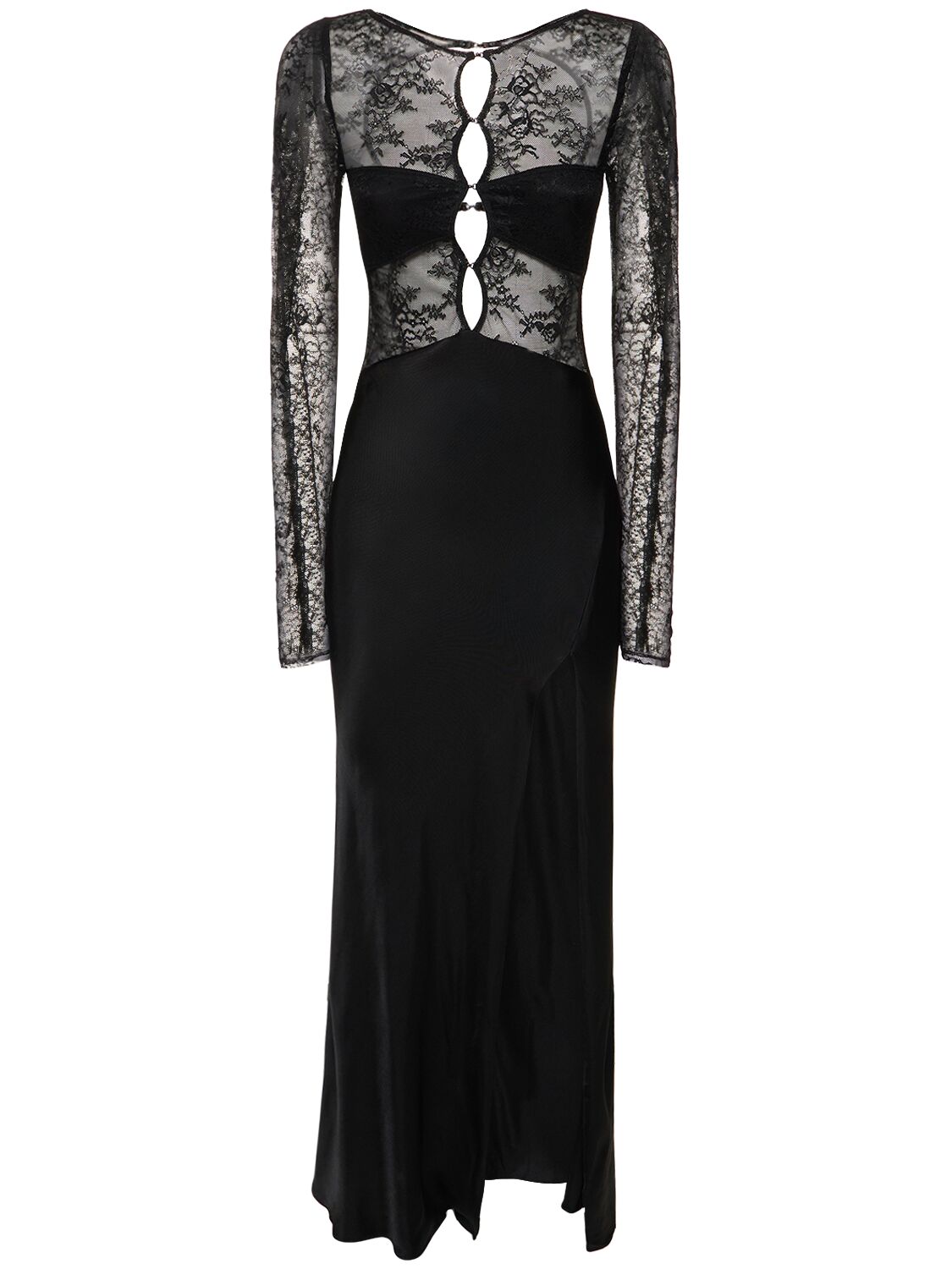 Nora Long Sleeve Cutout Lace Maxi Dress
