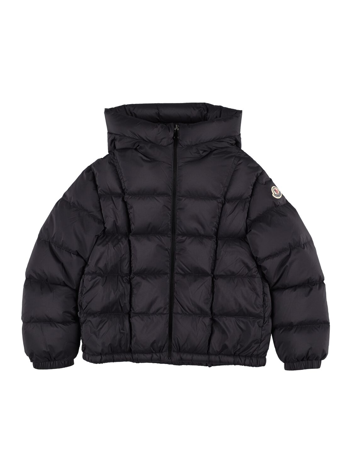 Moncler Kids' Ana Opaque Nylon Down Jacket In Black