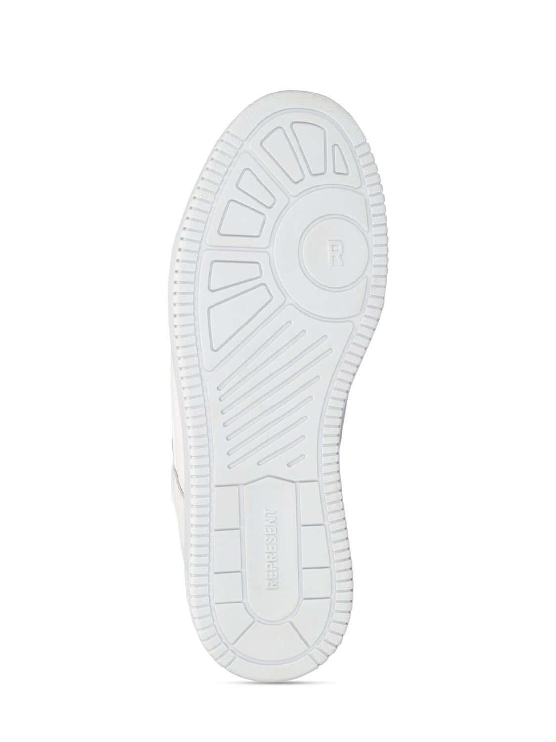 Shop Represent Apex Leather Sneakers In Flat White