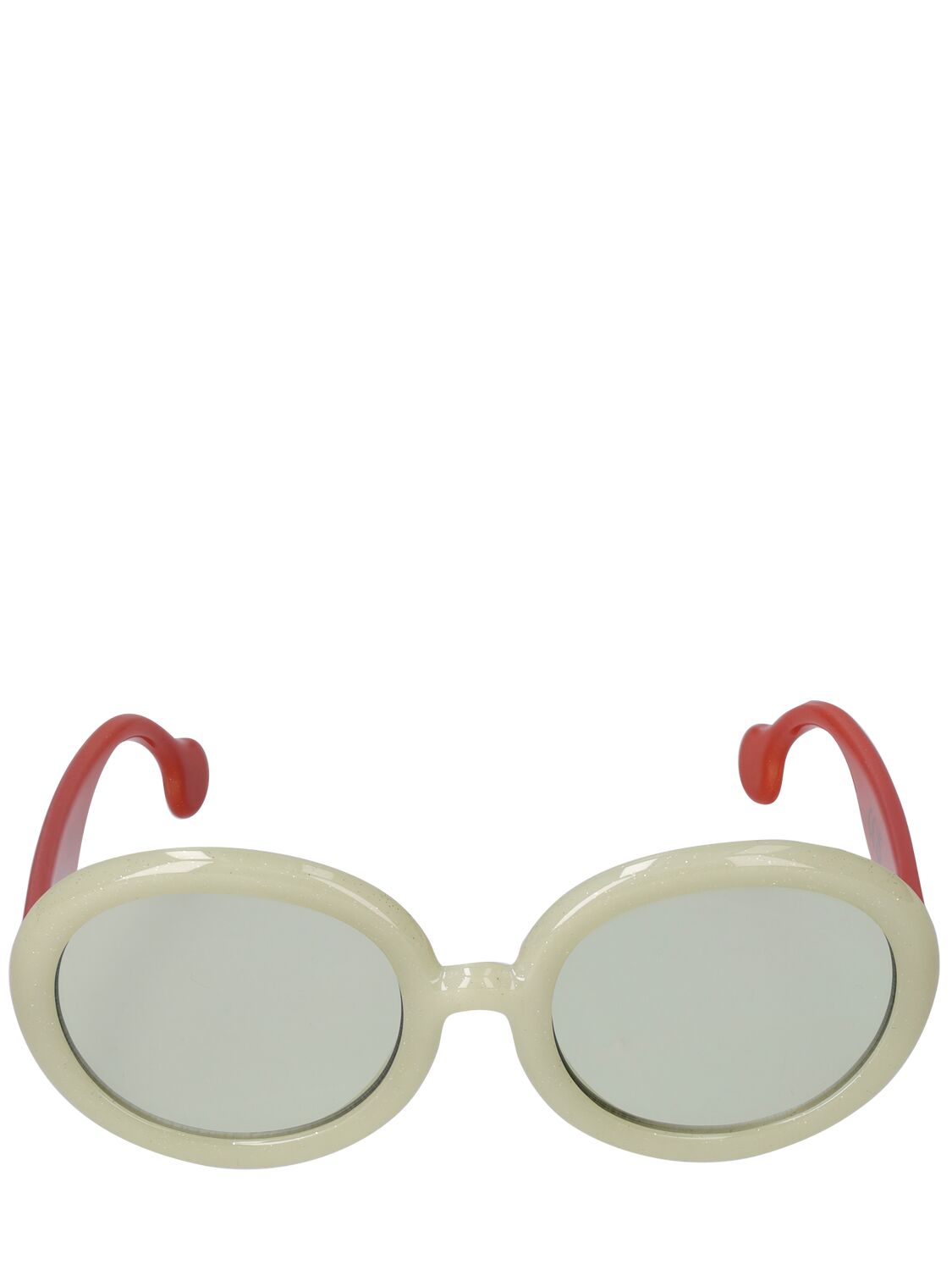 The Animals Observatory Kids' Logo Print Recycled Poly Sunglasses In Bunt
