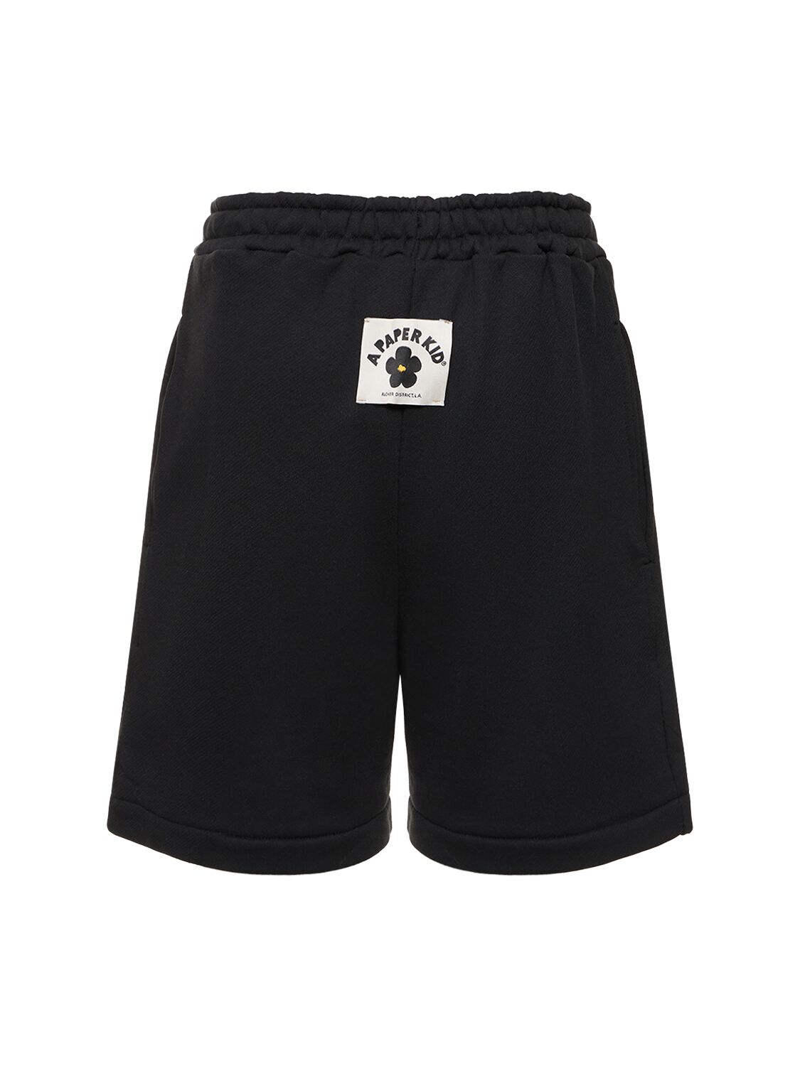 Shop A Paper Kid Unisex Cotton Sweat Shorts In Black