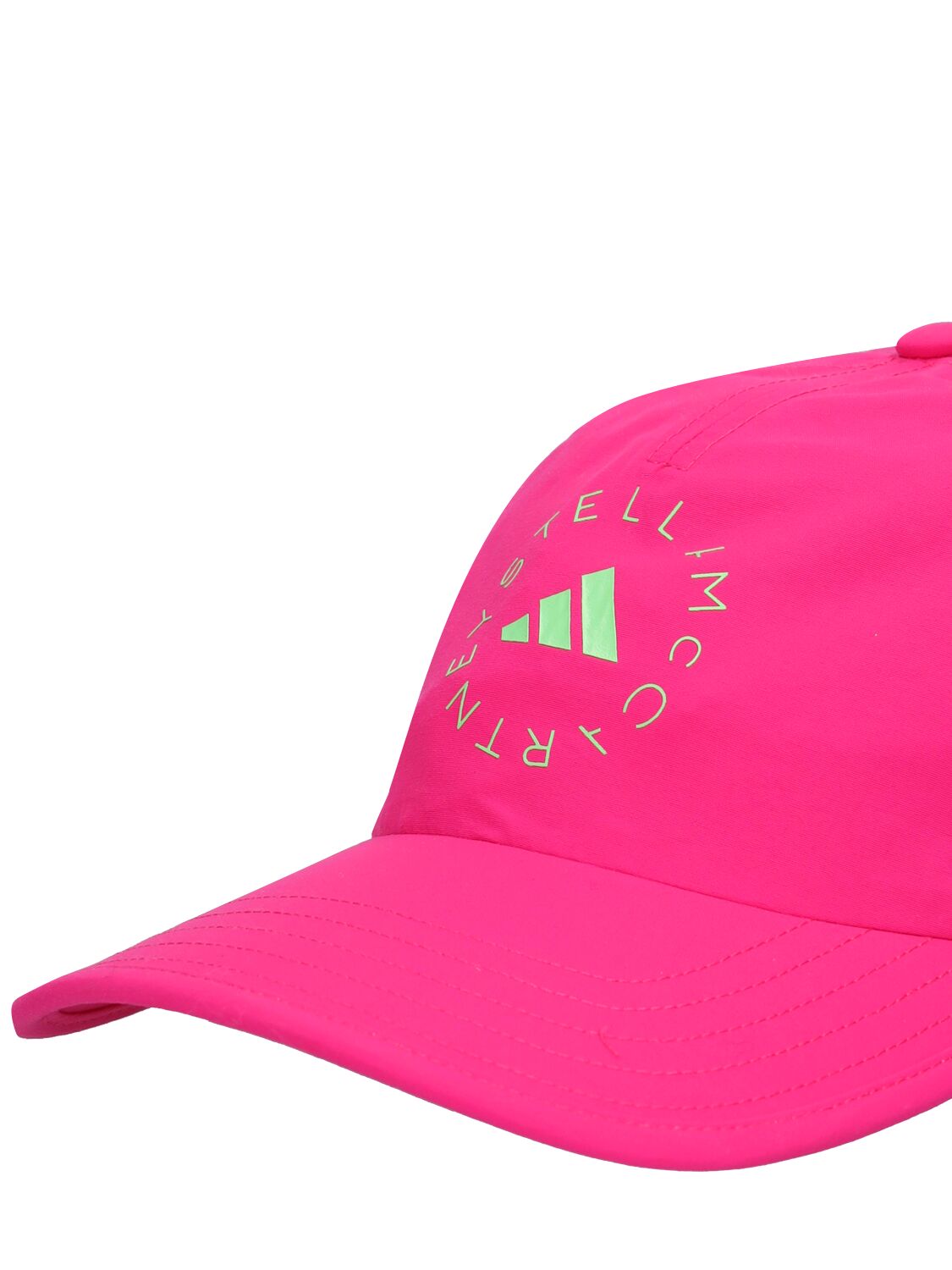 Shop Adidas By Stella Mccartney Asmc Baseball Cap W/ Logo In Fuchsia