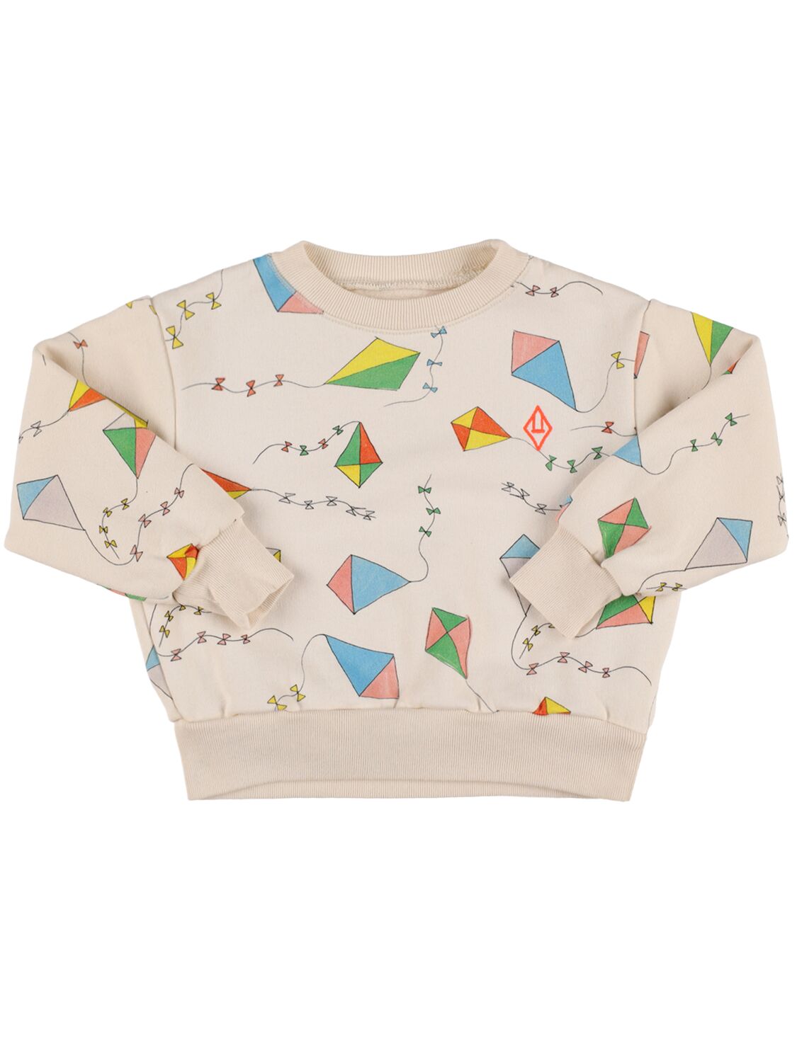 The Animals Observatory Kids' Kite Printed Cotton Sweatshirt In Multicolor