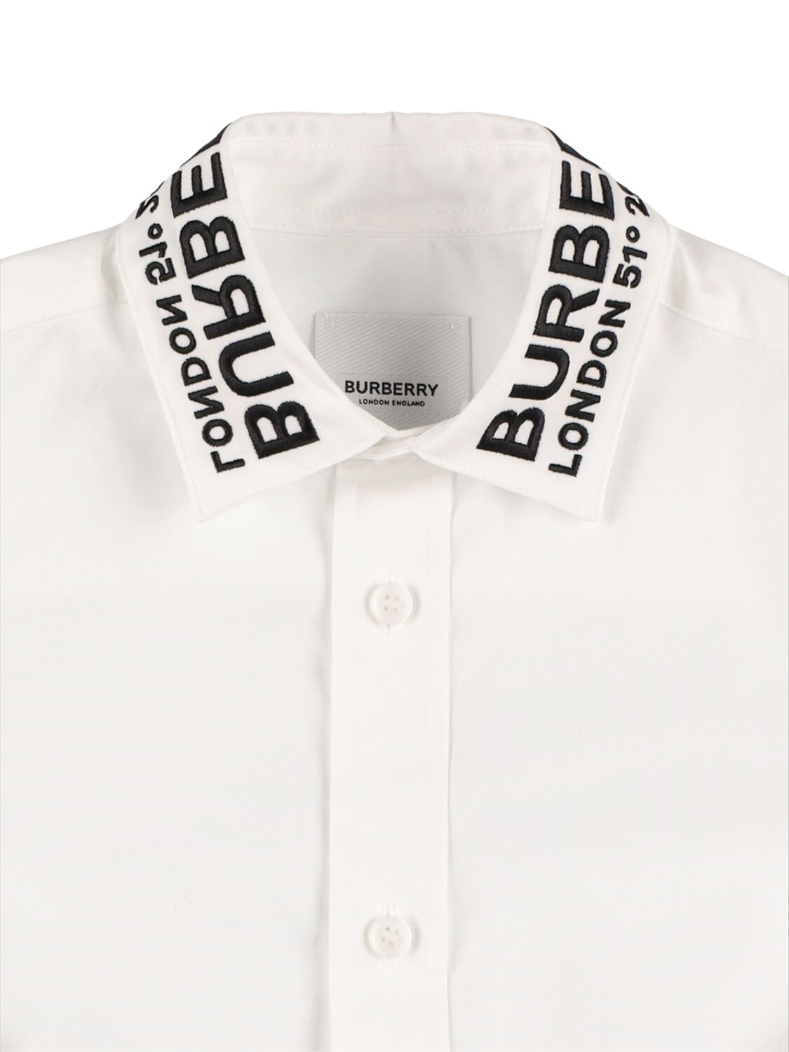 BURBERRY COTTON BLEND POPLIN SHIRT 