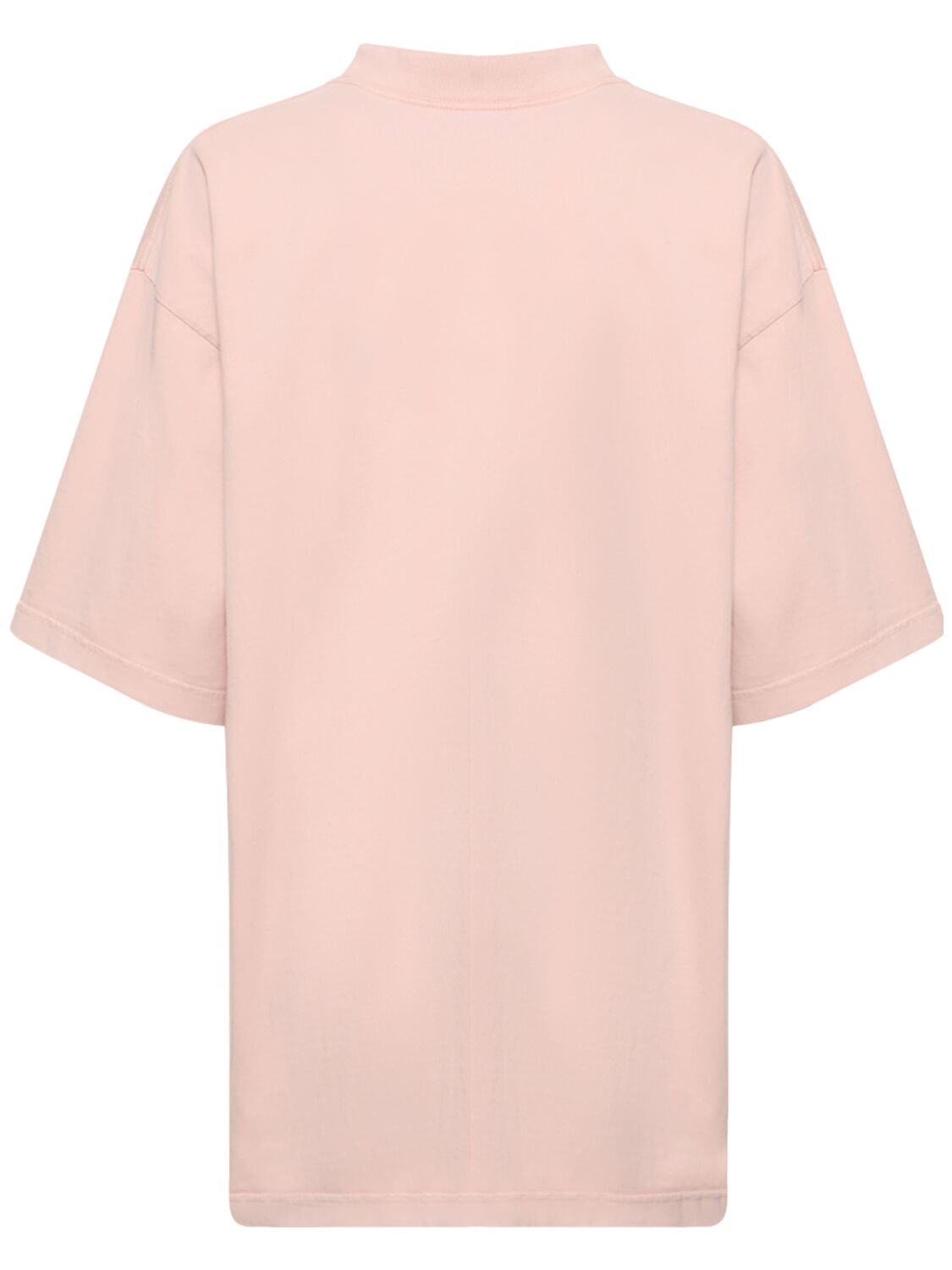 Shop Balenciaga Logo Cotton Jersey T-shirt In Light Pink