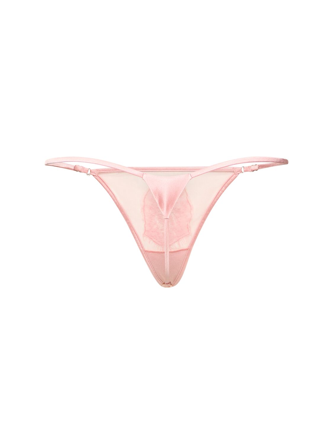 Shop Fleur Du Mal Beaded Appliqué Thong In Pink