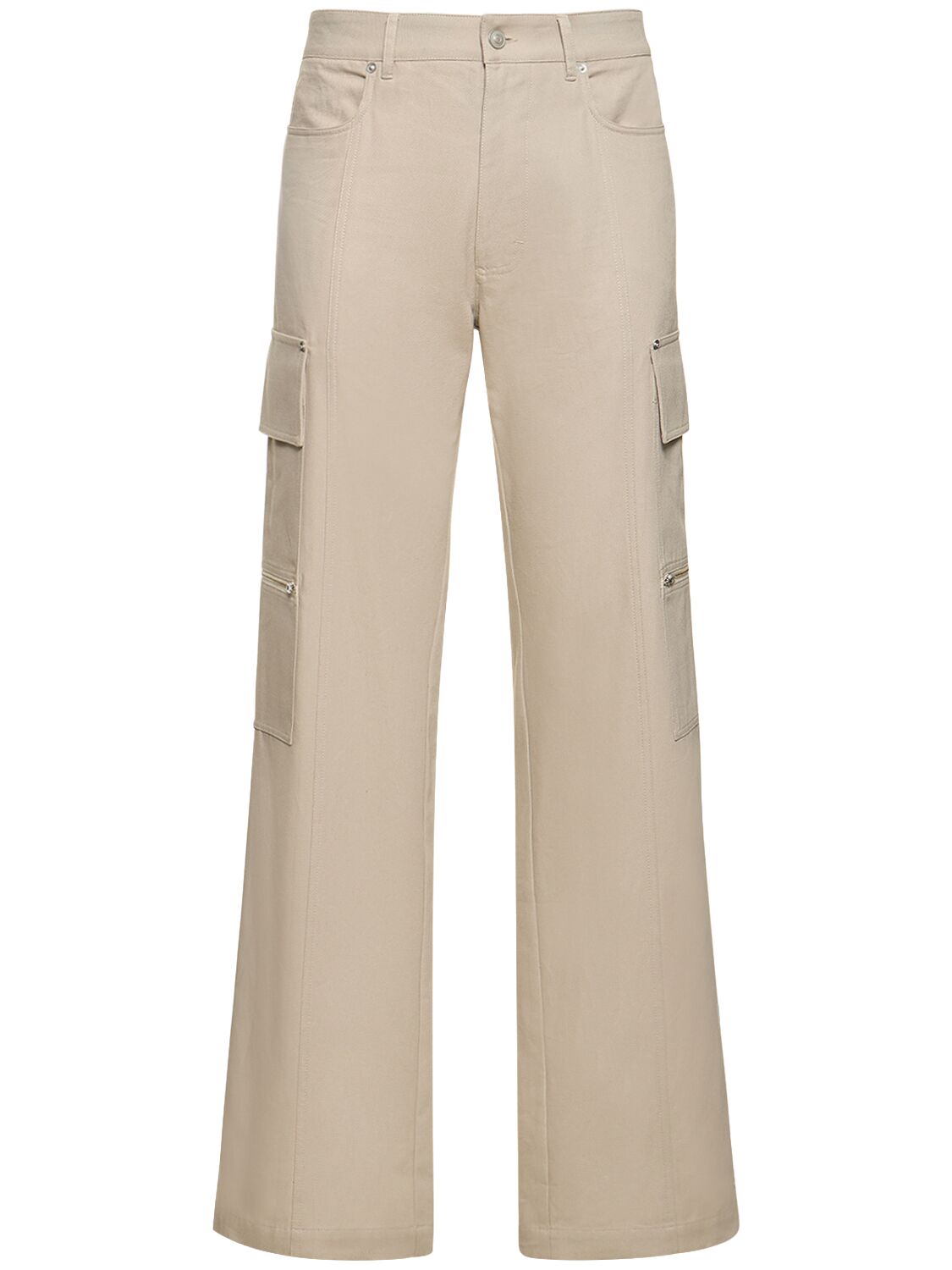 Straight Cotton Cargo Pants – MEN > CLOTHING > PANTS