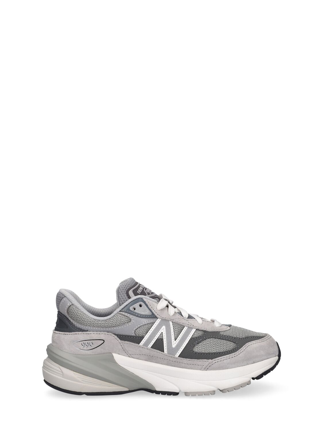 NEW BALANCE 990 V6 LEATHER & MESH SNEAKERS