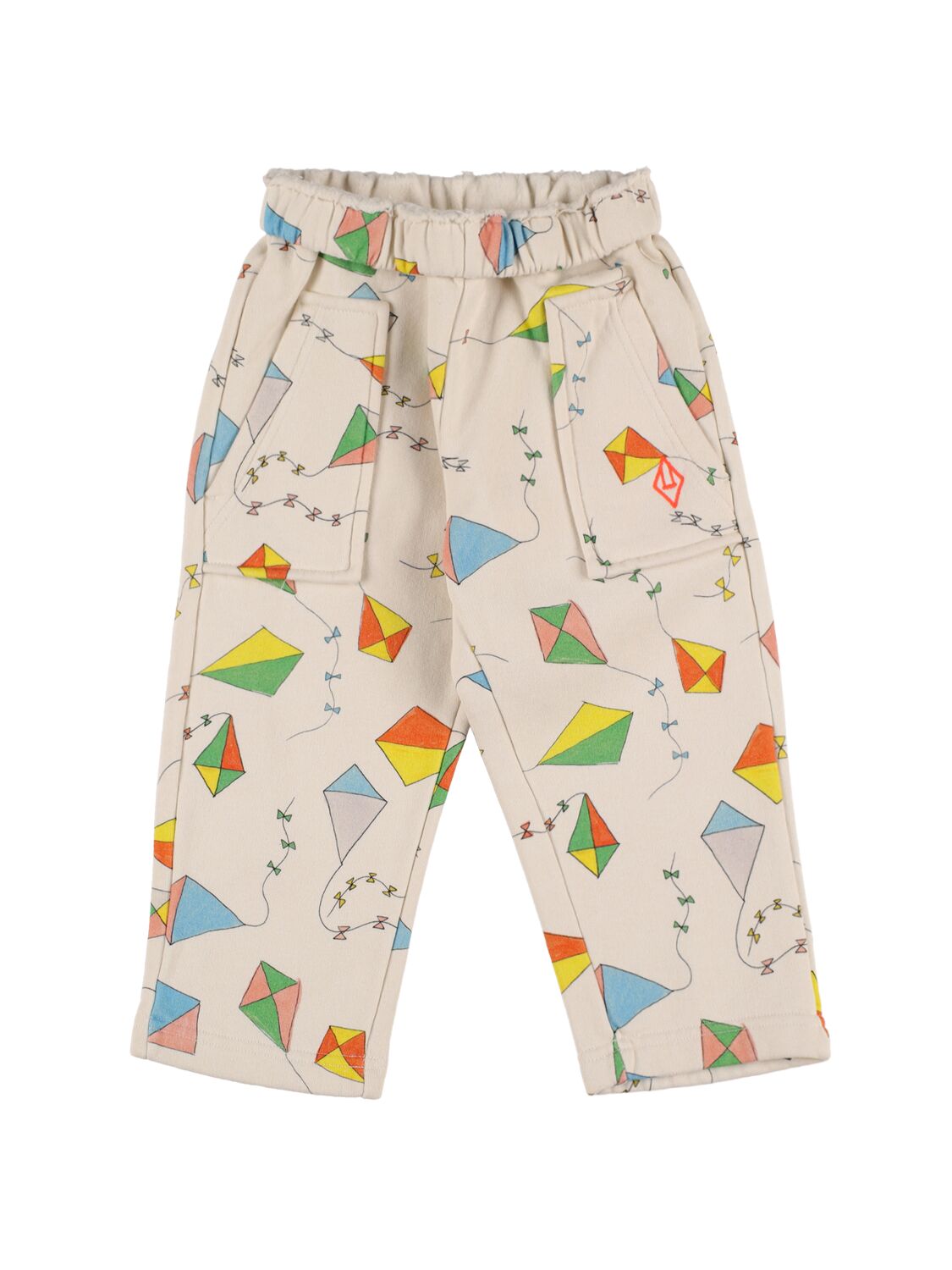 The Animals Observatory Kids' Kite Printed Cotton Sweatpants In Multicolor