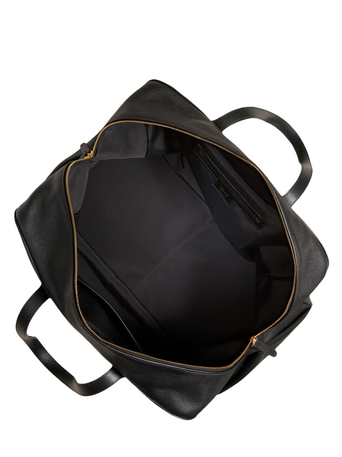 Shop Khaite Large Maeve Leather Weekender Bag In Black