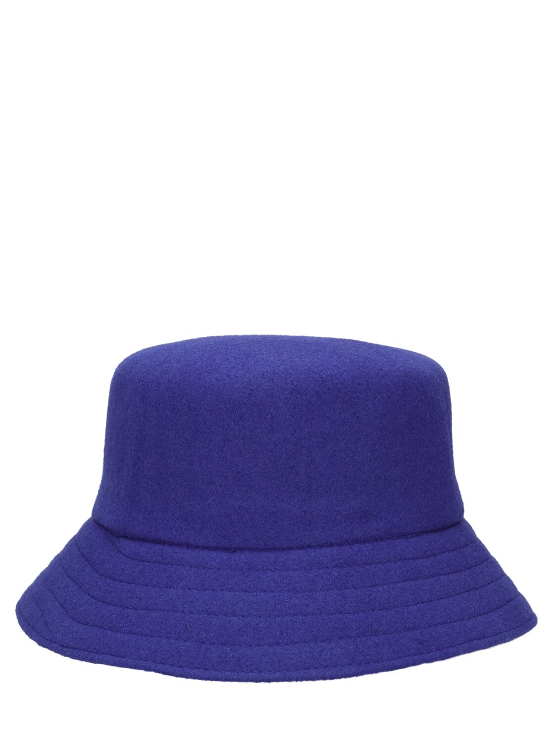 Shop Kangol Lahinch Wool Blend Bucket Hat In Blue