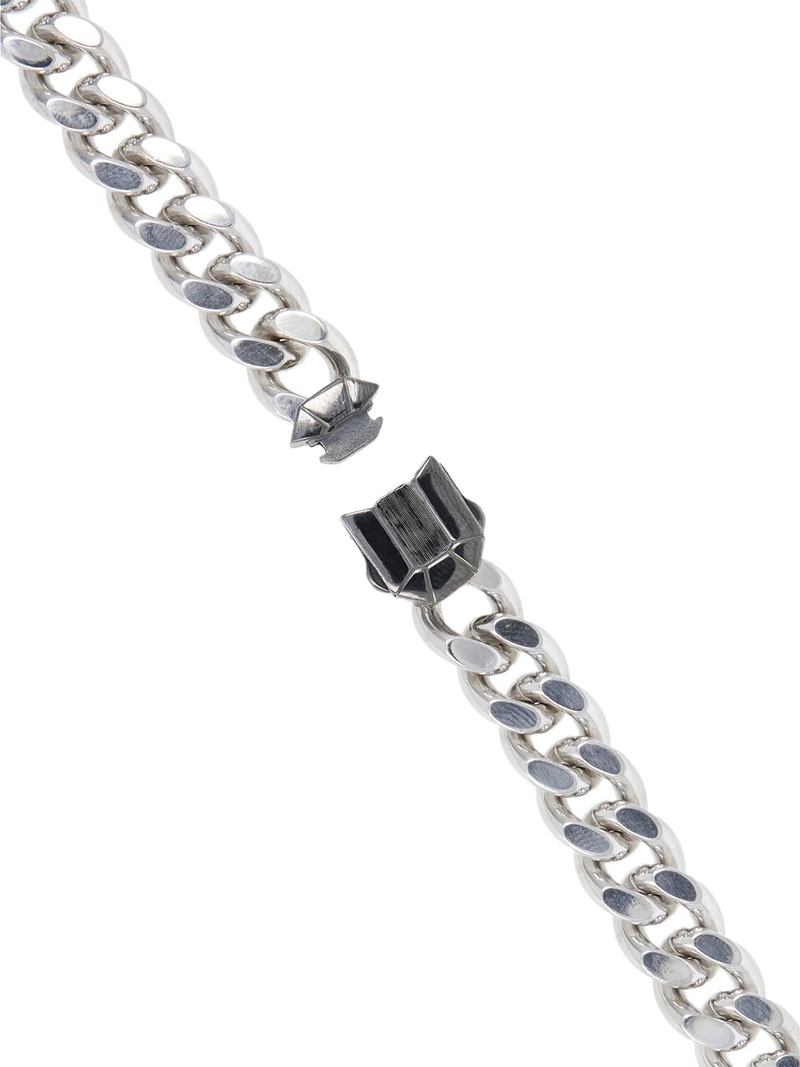 Shop Eéra Dimitri Brushed Chain Necklace In Silver